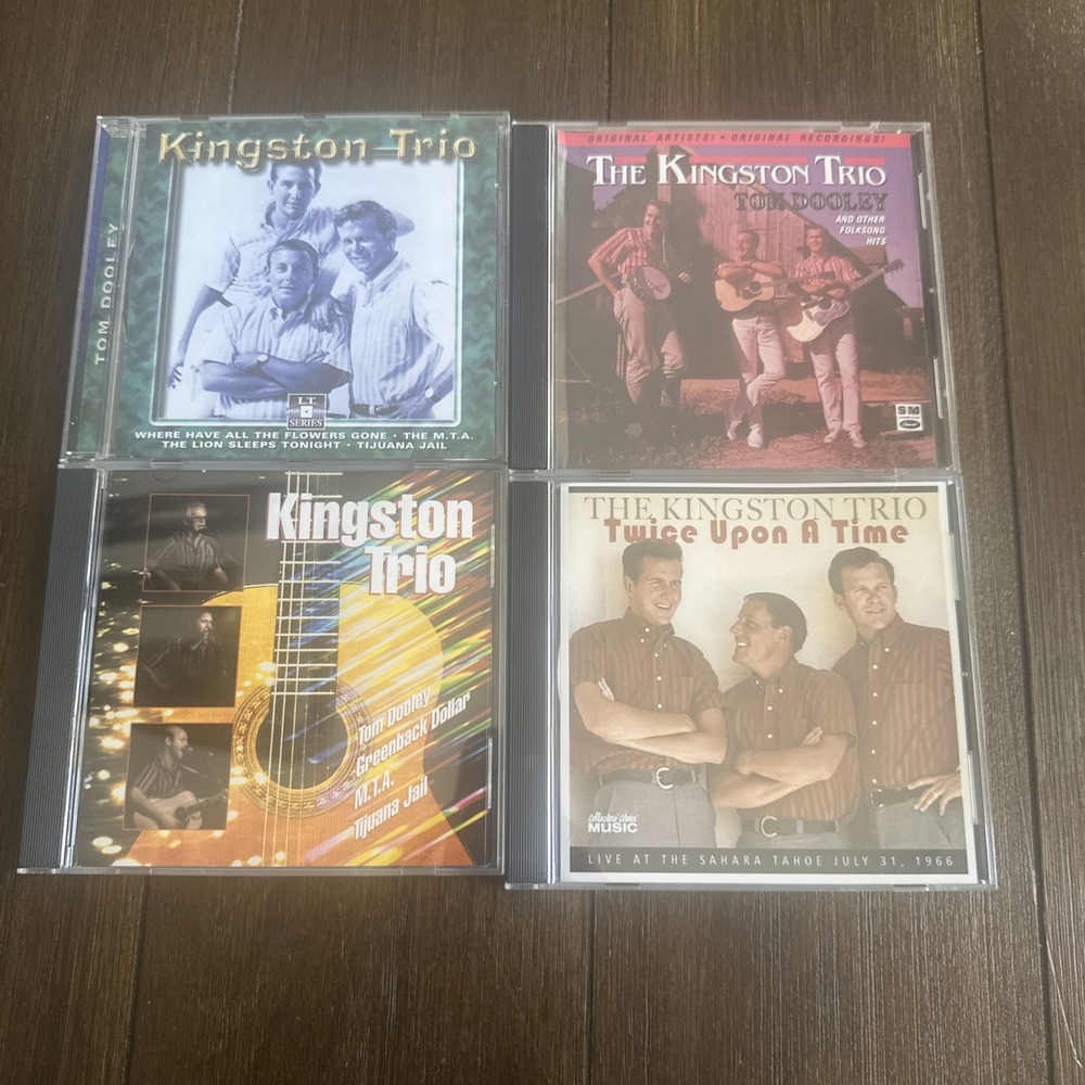 The Kingston Trio 4 CD Lot Tom Dooley Twice Upon a Time Folk Music Live